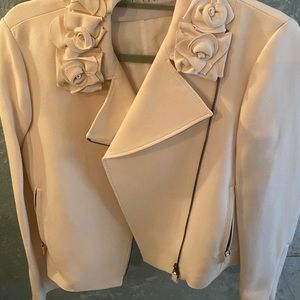 Authentic Valentino moto jacket with rosette’s